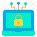 Laptop Security Lock Login Icon