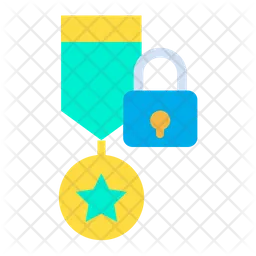 Lock Medal  Icon