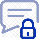 Lock Message Support Chat Icon