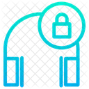 Lock Earphone Headphone Icon