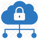 Lock Network Cloud Icon
