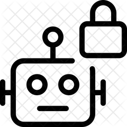 잠금 로봇  아이콘