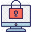 Lock Screen Monitor Lcd Icon