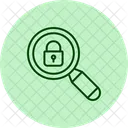 Lock Search Magnifier Icon