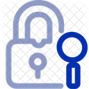 Lock Search Security Privacy Icon