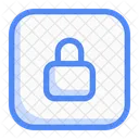 Lock square sign  Icon