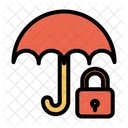 Protection Rain Protection Lock Umbrella Icon