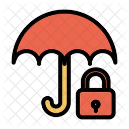 Lock Umbrella  Icon