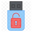 Lock Usb Lock Flash Lock Drive Icon