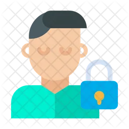 Lock User  Icon