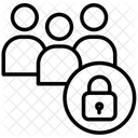 Lock Users  Icon