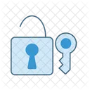 Lock With Key Security Protection Icon