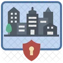 Lockdown Curfew City Icon