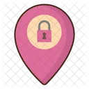 Lockdown Location Pin Location Pointer Icon
