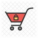 Locked Cart Trolley Icon