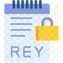 Locked File Business Icon