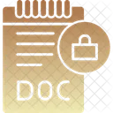Locked File Business Icon