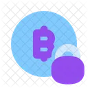 Locked Bitcoin Locked Crypto Icon