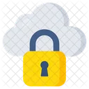 Locked Cloud Cloud Security Cloud Protection Icône