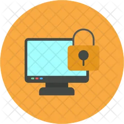 Locked Computer  Icon