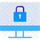 Locked Computerv Locked Computer Secure Display Icon