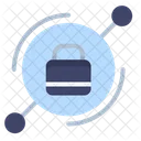 Locked Database System Security Secure Icon