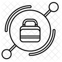 Locked Database System  Symbol