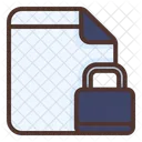 Locked Document  Symbol