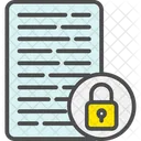 Locked Document Secure Document Locked Icon