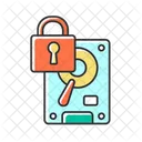 Locked hard disk drives  Icon