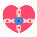 Locked heart  Icon