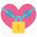 Locked Heart  Icon
