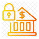 Locked Bank Money Icon