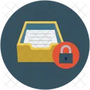 Inbox With Lock Icon