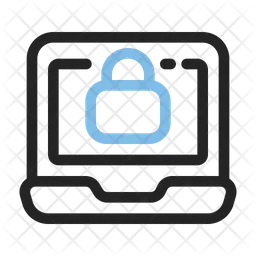 Locked laptop  Icon