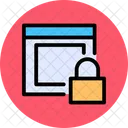 Locked Layout Secure Security Icon