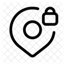 Locked Location Secure Icon