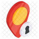 Locked Location Secure Location Location Security Icon