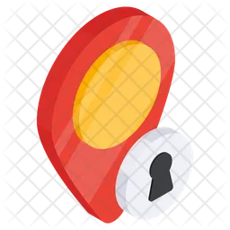 Locked location Flag Icon