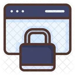 Locked Webpage  Icon