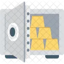 Locker Gold Ingots Gold Security Icon