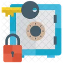 Locker Safety Safe Banking Locker Protection Icon