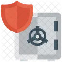 Locker Safety Safe Banking Locker Protection Icon