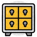 Lockers Cabinets Closet Icon
