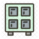 Locker Furniture School Icon