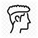 Lockig Haarschnitt Charakter Symbol