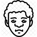 Lockig Haarschnitt Avatar Symbol