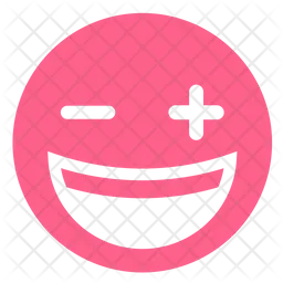 SONRISA LOCA MÁS-MENOS Emoji Icono