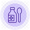 Loffel Sirup Farbkreis Symbol Icon