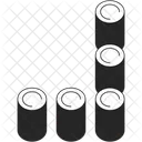 Log Fence Corner Arranging Chopped Blocks Fence Icon Icon
